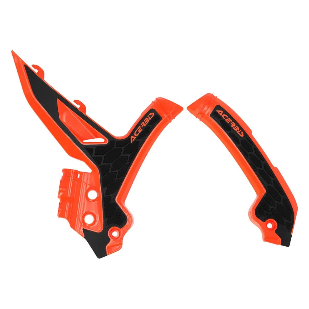 Acerbis 29750452252942-b42623 X-Grip Frame Guards 16 KTM Orange/Black For KTM