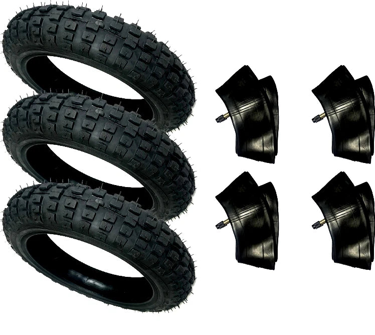 HD 3) Tires And 4) Tubes Straight Stem Size 2.50-10 2.50X10 For Honda XR50 10"