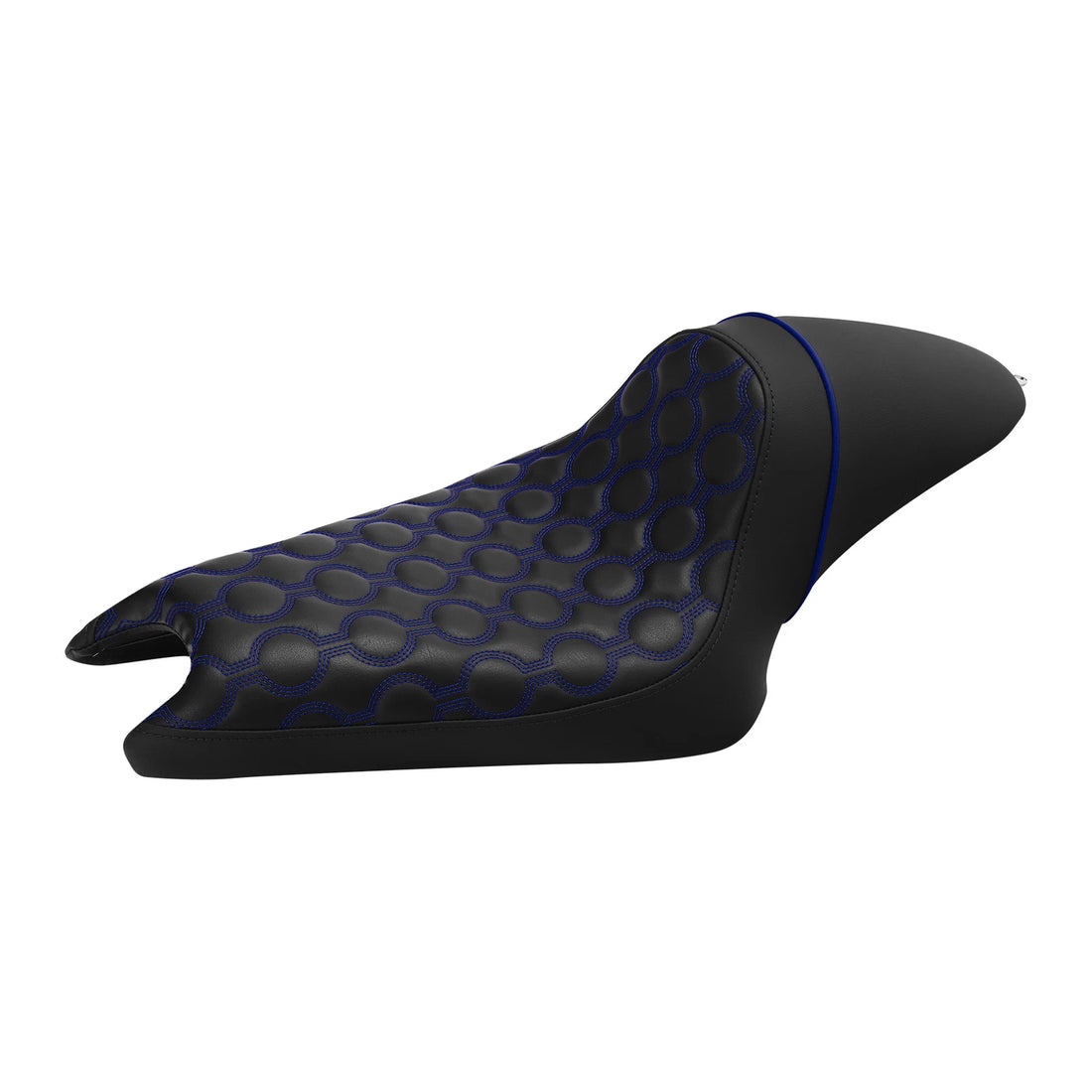 Black+Blue Driver & Passenger Seat Fit For Harley Sportster 3.3Gallon Tank 04-22