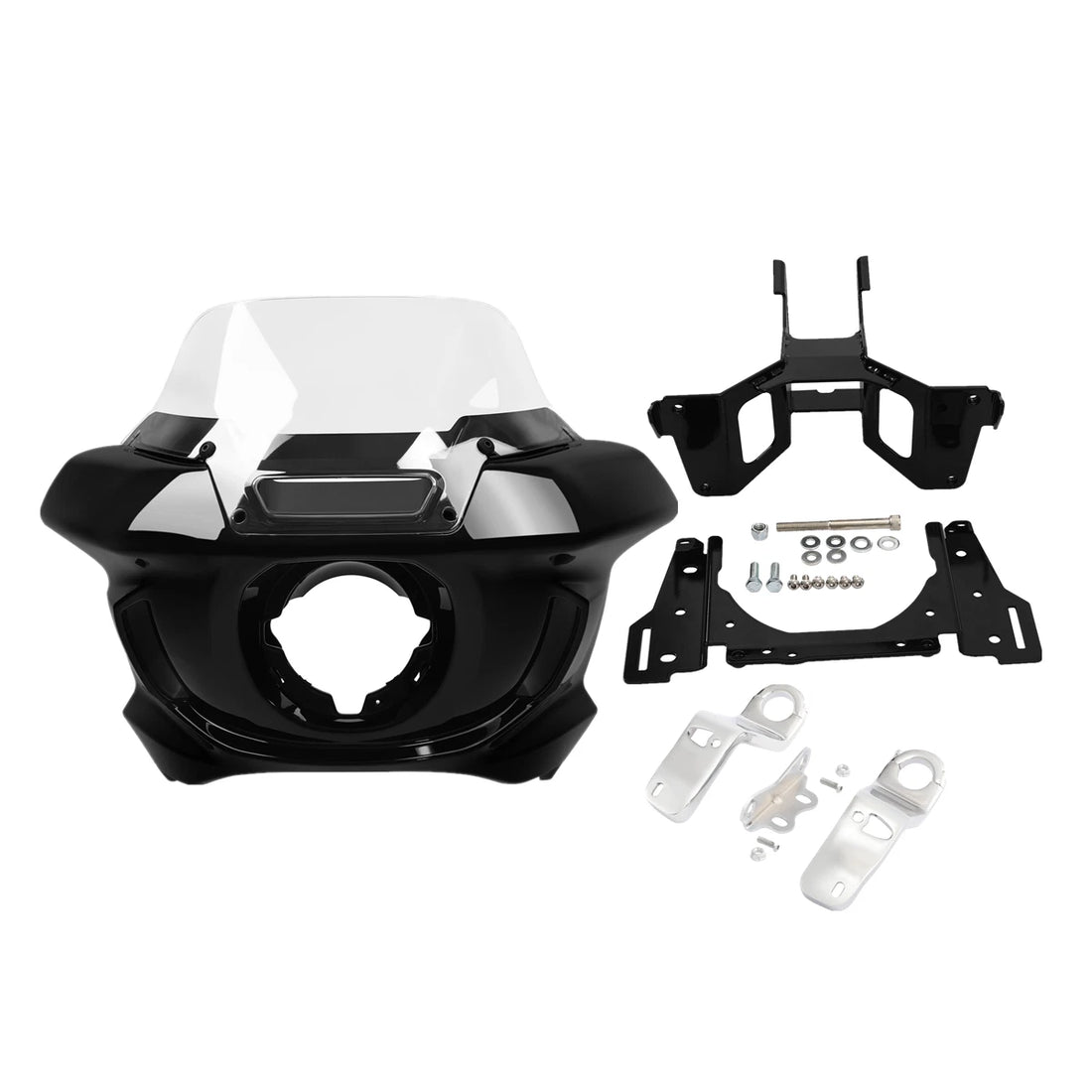 Front Headlight Fairing Windshield & Bracket Fit For Harley Low Rider ST 22-25
