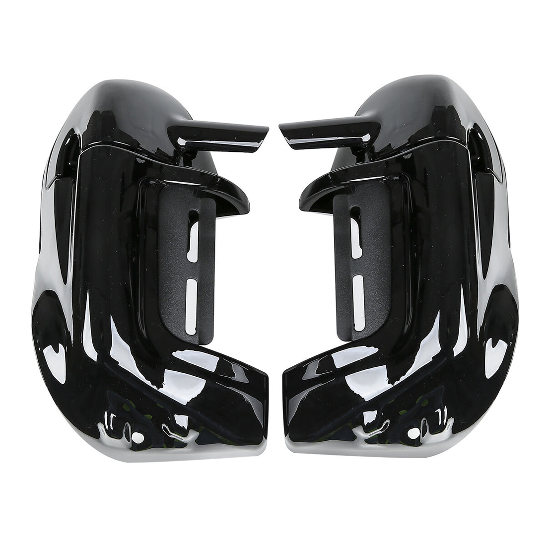 Black Lower Vented Fairing 6.5'' Speaker Grills Fit For Harley Touring 1983-2013