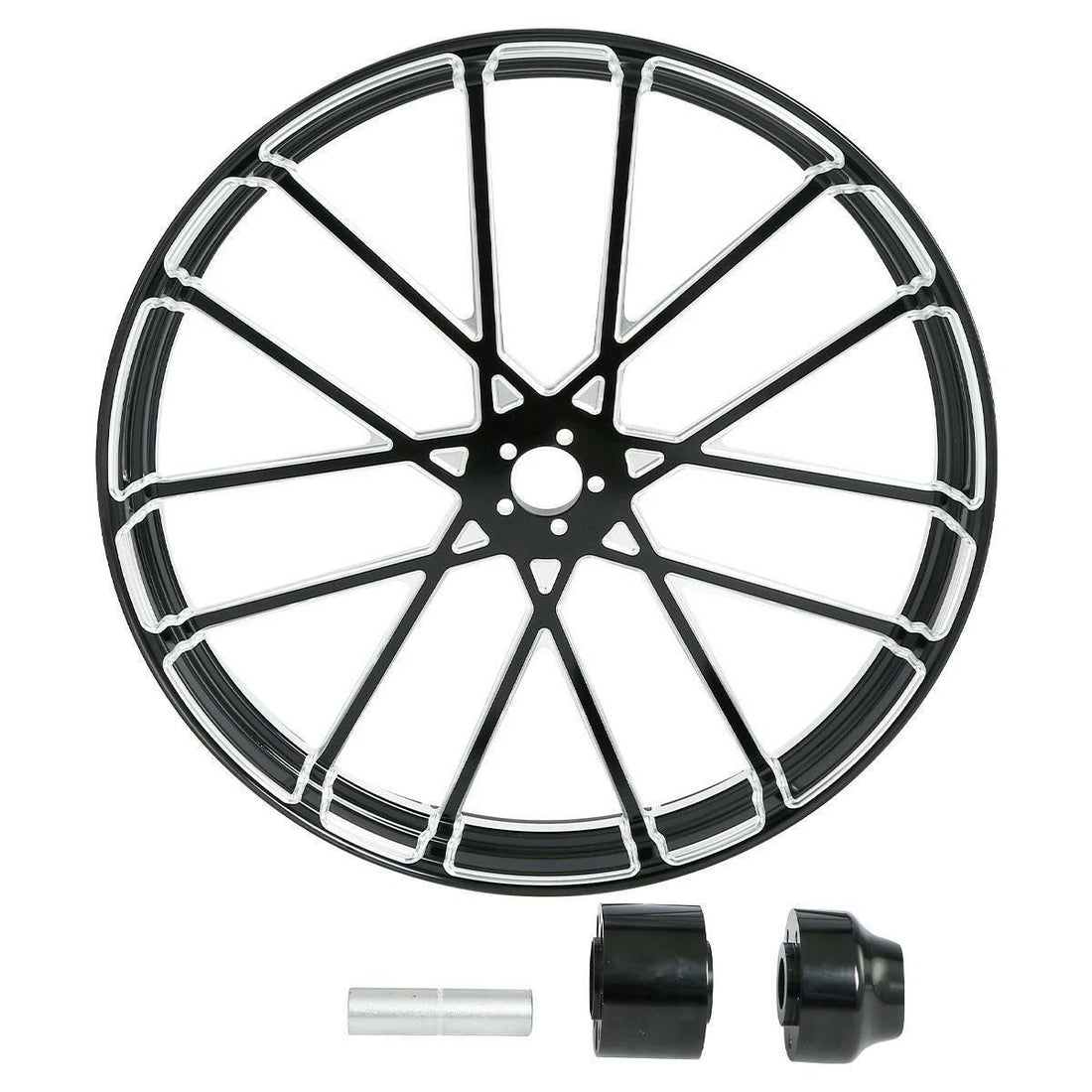 30" x3.5" CNC Front Wheel Rim Hub Single Disc Fit For Harley Road King 1997-2021