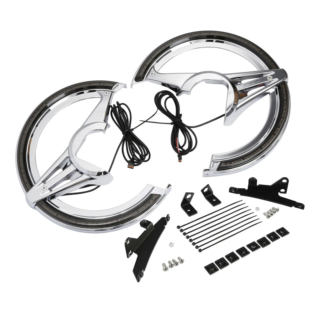 Brake Rotor Covers LED Light Smoke Lens Fit For Honda Goldwing 1800 2018-2025 24