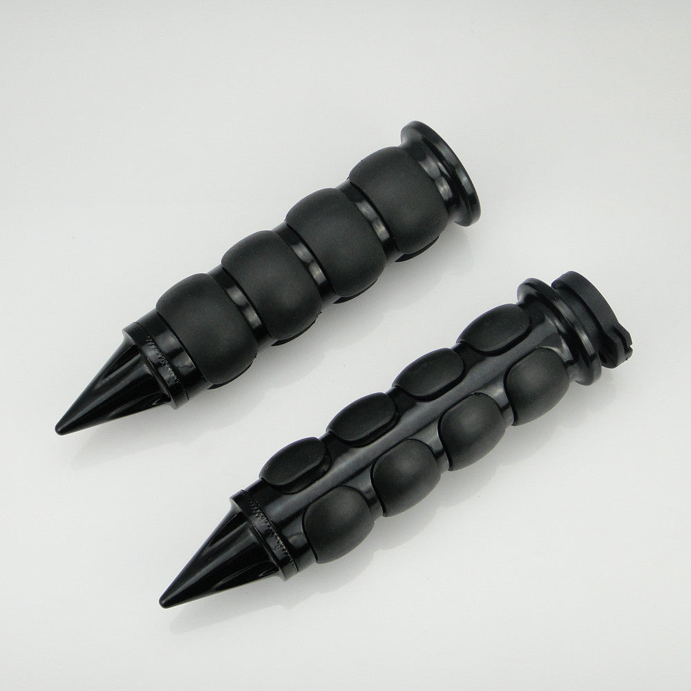 1 inch Black Handlebar Handle Grips For Honda Yamaha Suzuki Kawasaki Triumph