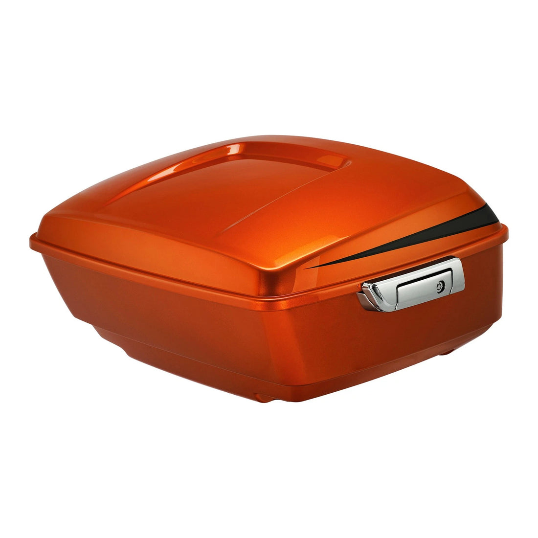 King Trunk Fit For Harley Street Glide 2014-25 Scorched Orange/Black Denim