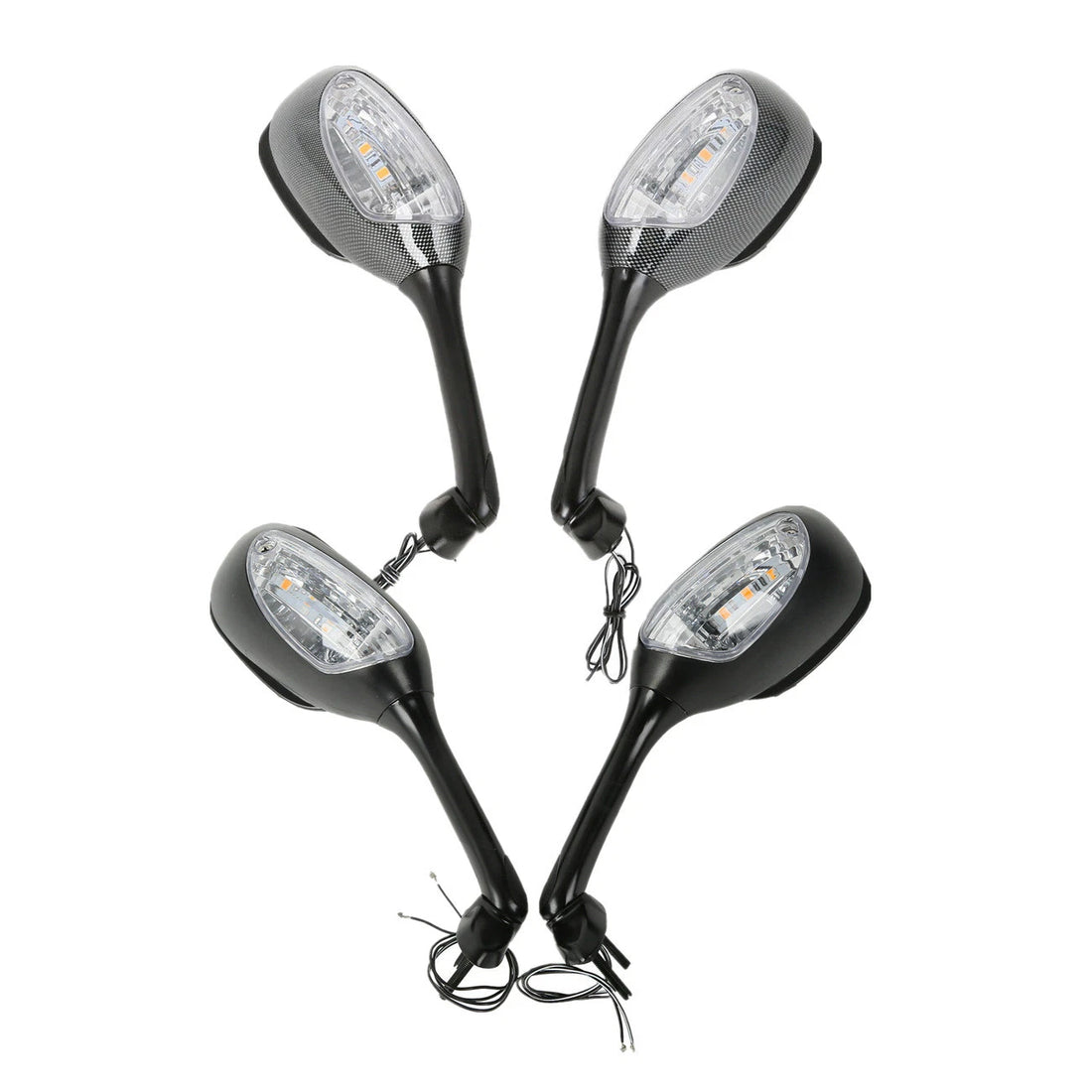 Rearview Mirrors W/Turn Signal Fit For Suzuki GSXR600 750 06-25 GSXR1000 05-16
