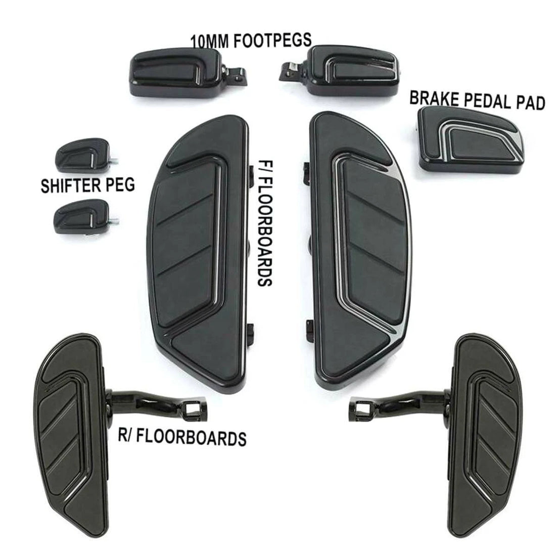 Floorboard Foot Board Brake Shifter Foot Peg Fir For Harley Road Glide 1993-2025