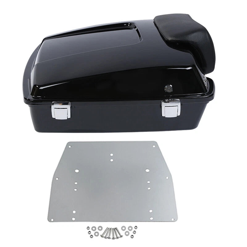 Razor Trunk Backrest Base Plate Fit For Harley Touring Road King Glide 97-13 12