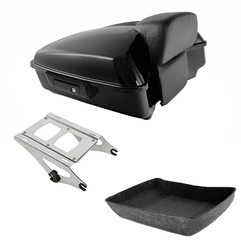 Chopped Trunk Backrest Mounting Rack Fit For Harley Touring Road King 2014-2026