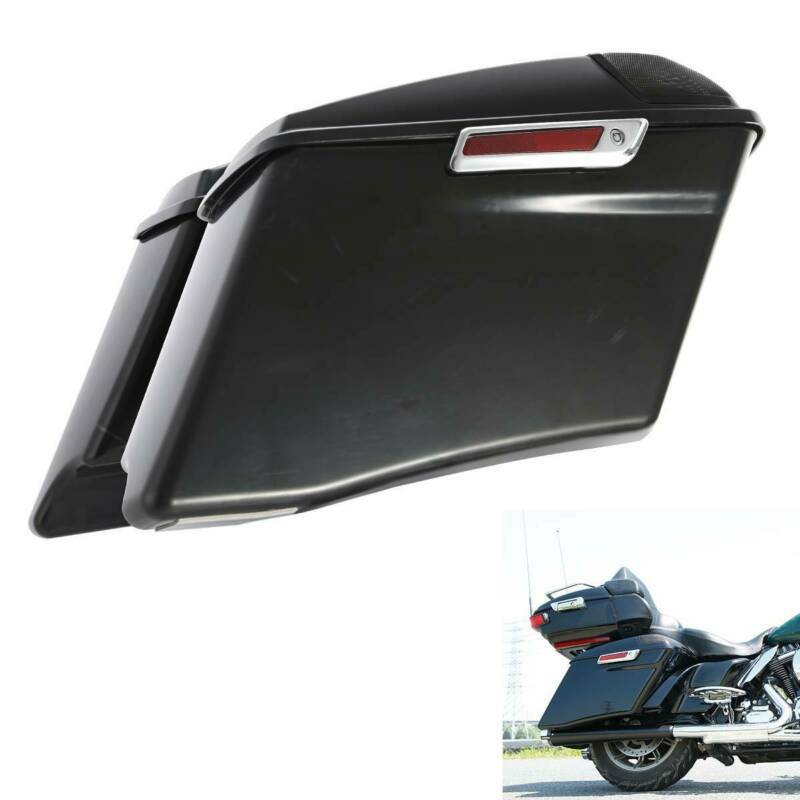 4" Extended Saddlebag 5x7" Speaker Cut Out Fit For Harley Road Glide 1993-2013