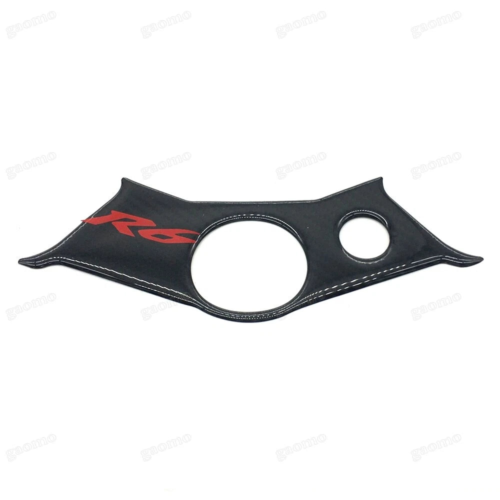 Triple Tree Top Clamp Upper Carbon 3D Sticker Pad Fit 2003-2005 Yamaha YZF-R6