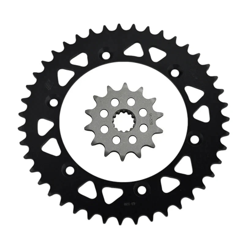 14T 43T Front Rear Sprocket For Suzuki DR350 S-L M N P SK42B DR350S DR 350 90-93