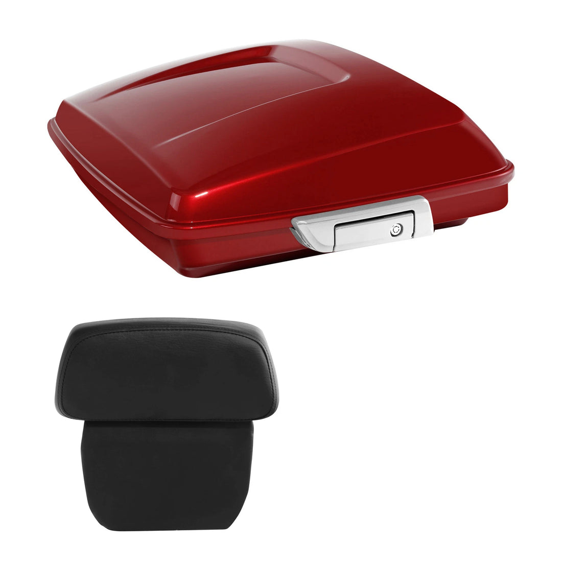 Razor Trunk W/ Backrest Pad Fit For Harley Road Glide 2014-2024 Wicked Red