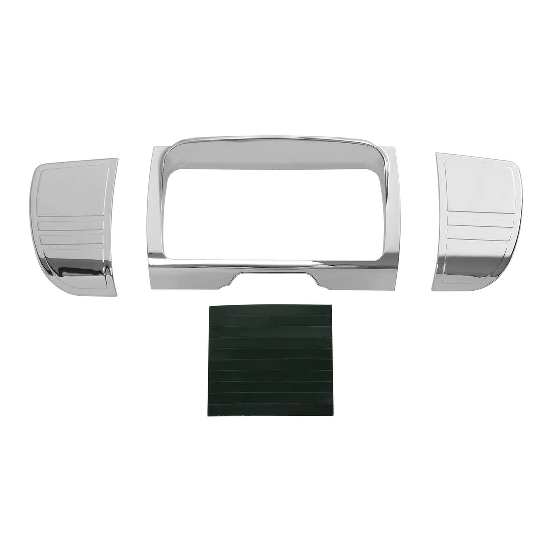 Tri Line Stereo Trim Gauge Fit For Harley Touring Street Electra Glide 2014-2023