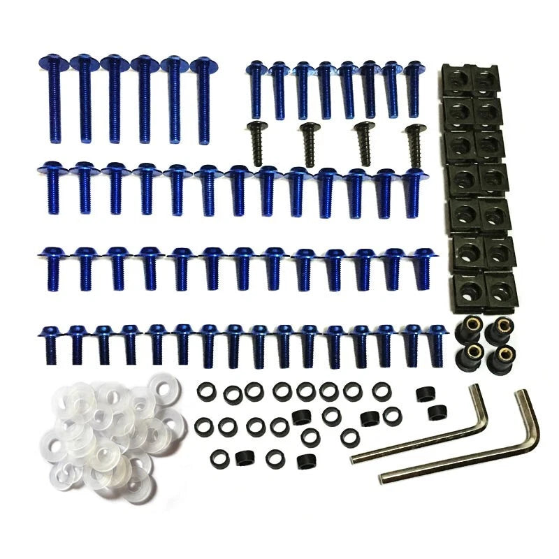 Fairing Screws Bolts Fastener Clips Kit Blue Fit for Yamaha All Models&Years