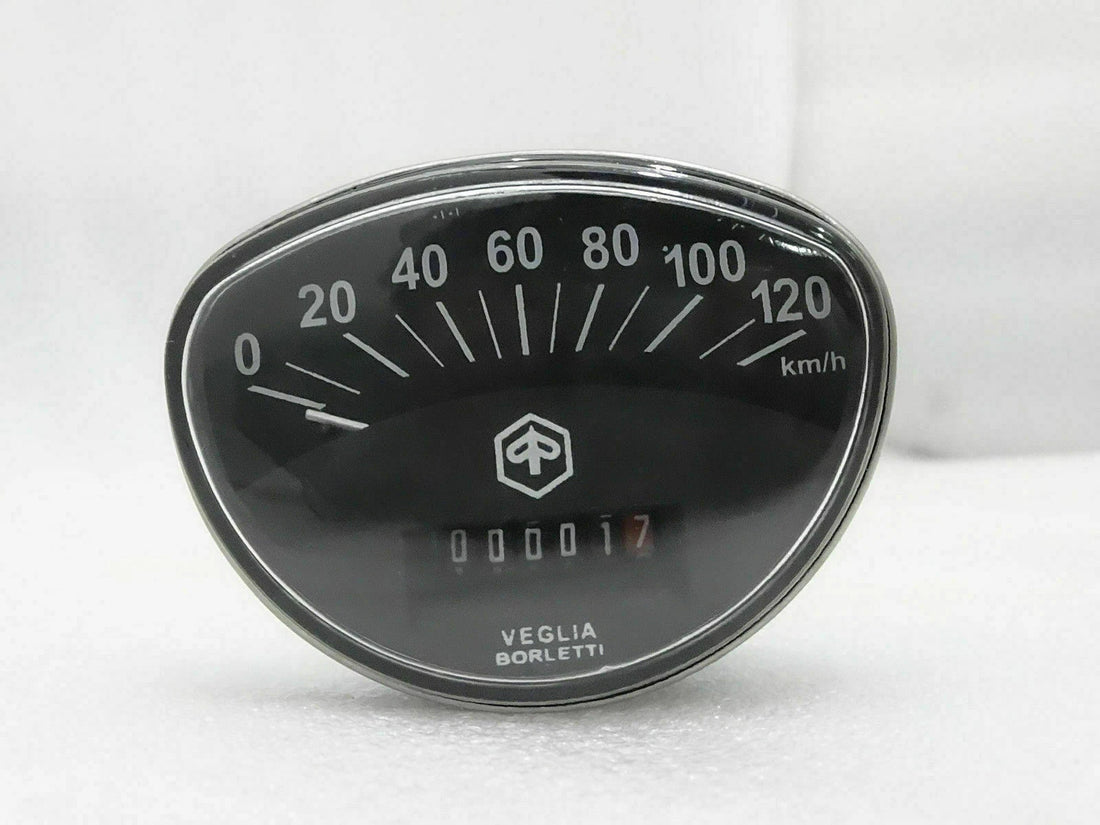 Fit For Vespa Speedometer Black 0-120 Kmph Primavera / Rally