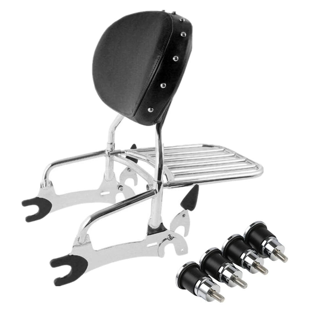 12" Backrest Sissy Bar Quick Release Spool Fit For Indian Chief Dark Horse 16-18