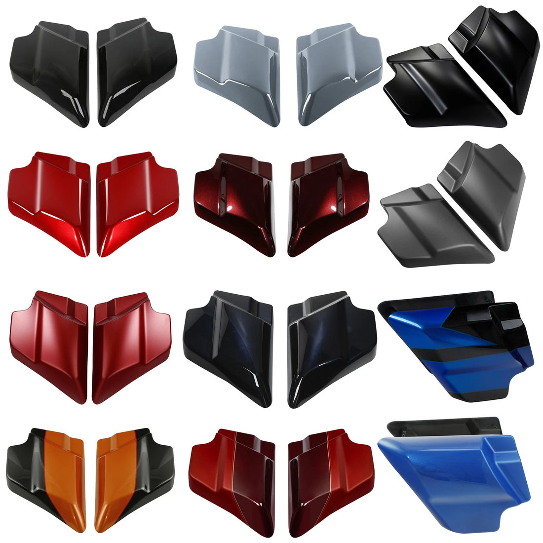 Battery Side Covers Panel Fit For Harley Street Road Glide 2009-2023