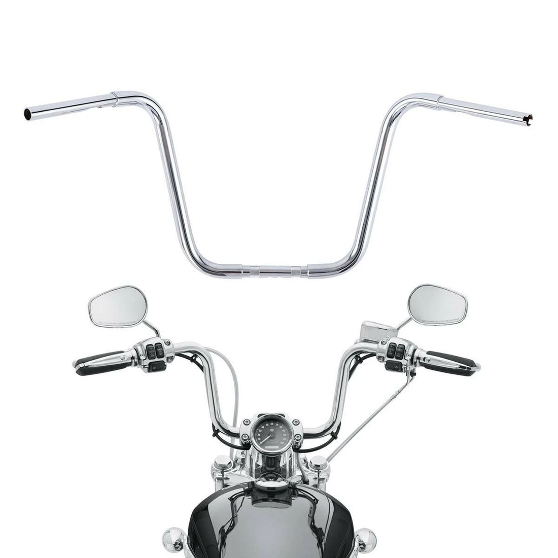 16" Rise 1-1/4" Ape Hangers Bar Handlebars Fit For Harley Sportster XL 1200 883