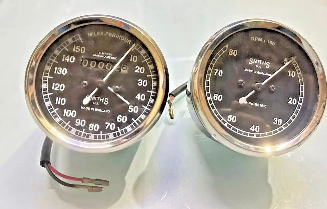 Smiths Replica 150 Mph Speedometer 8,000 Rpm Tacho Speedo For Norton Triumph