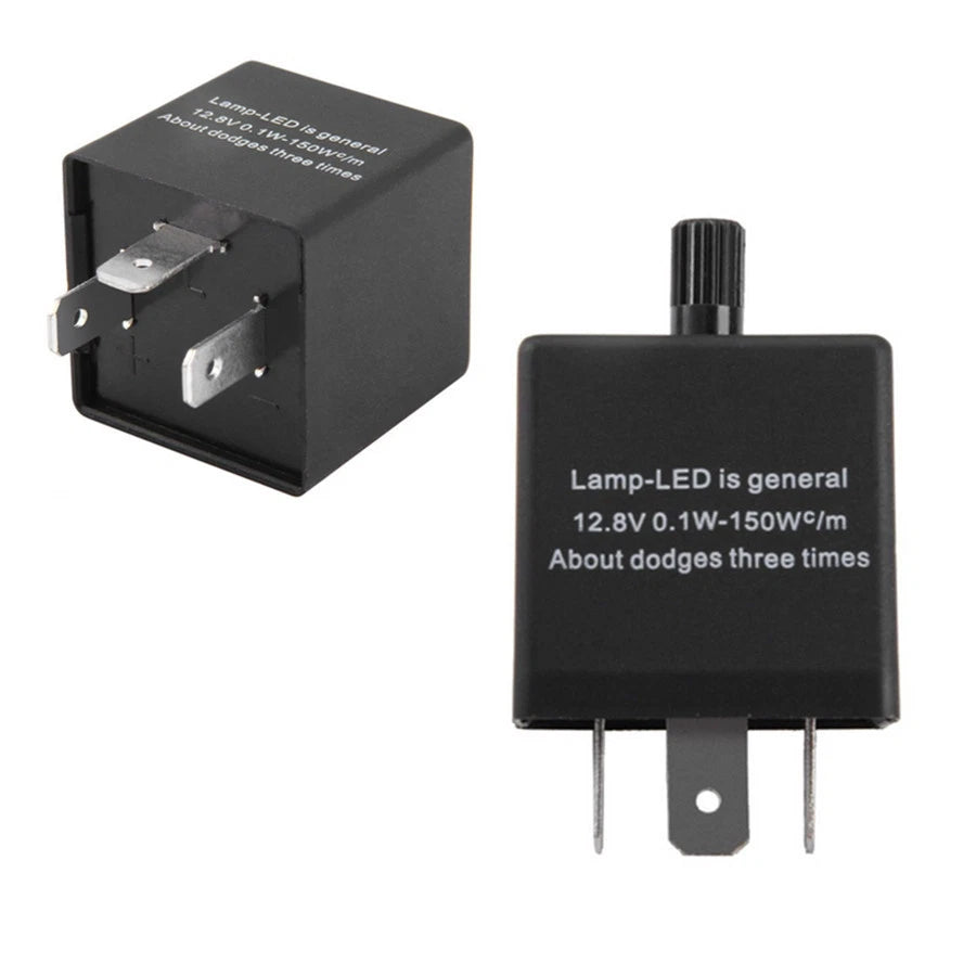 12V 3 Pin Adjustable LED Flasher Relay Car Turn Signal Indicator Blinker Light