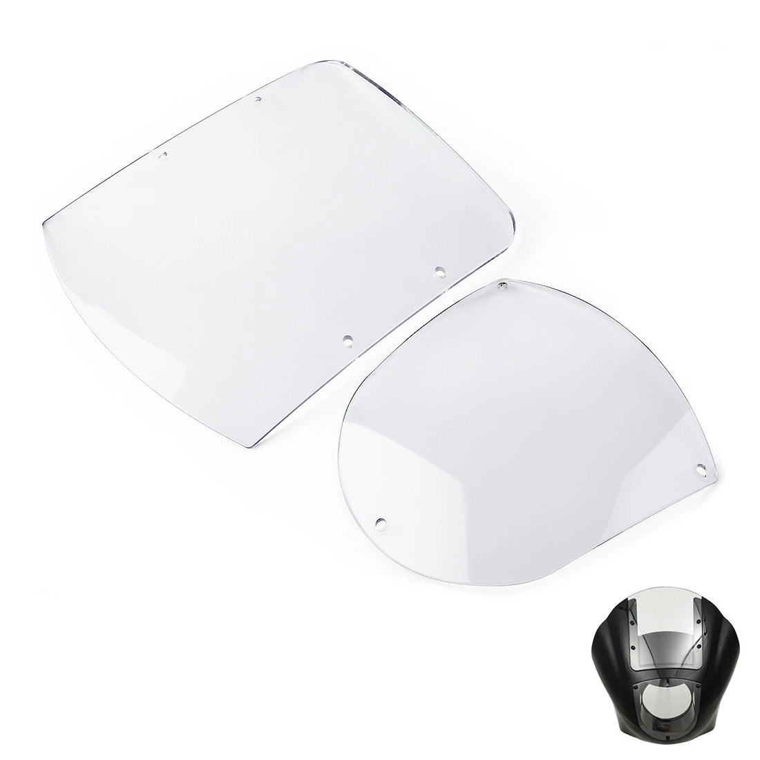 ABS Windshield Quarter Fairing Kit Fit For Harley 88-16 XL 86-94 Fxr 95-05 Dyna