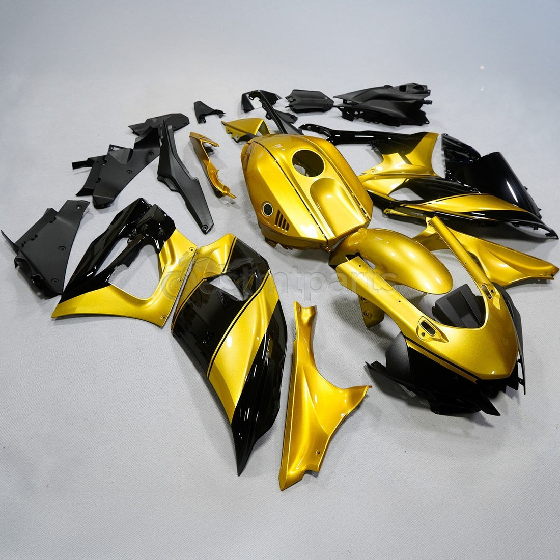 Gold Glossy Black Fairing Kit Fit for Yamaha Yzf R7 2022 2023 2024 2025 ABS Body