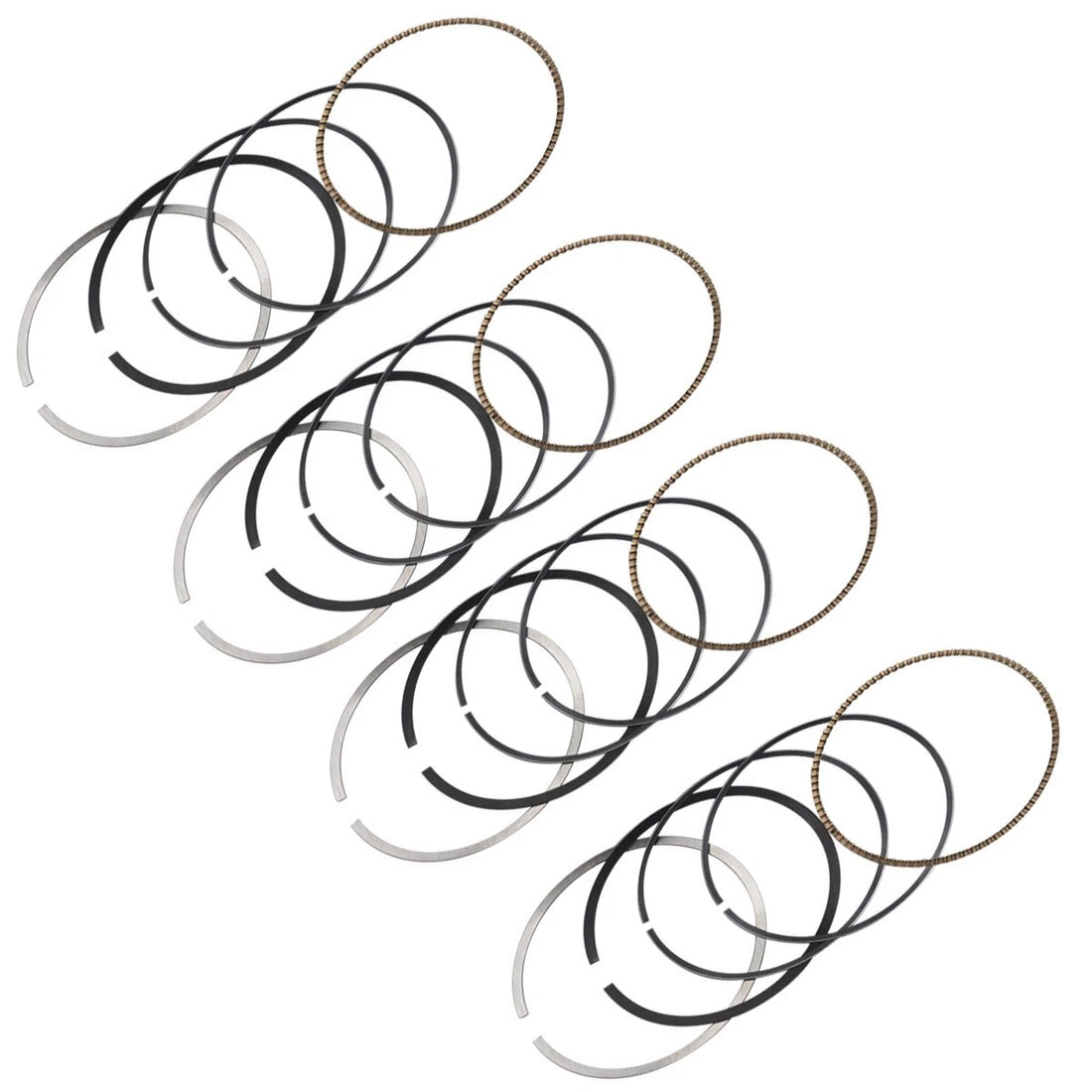 4PCS Piston Ring For Yamaha XV400 91-94 XVS400 Drag Star 96-17 XS400 82-84
