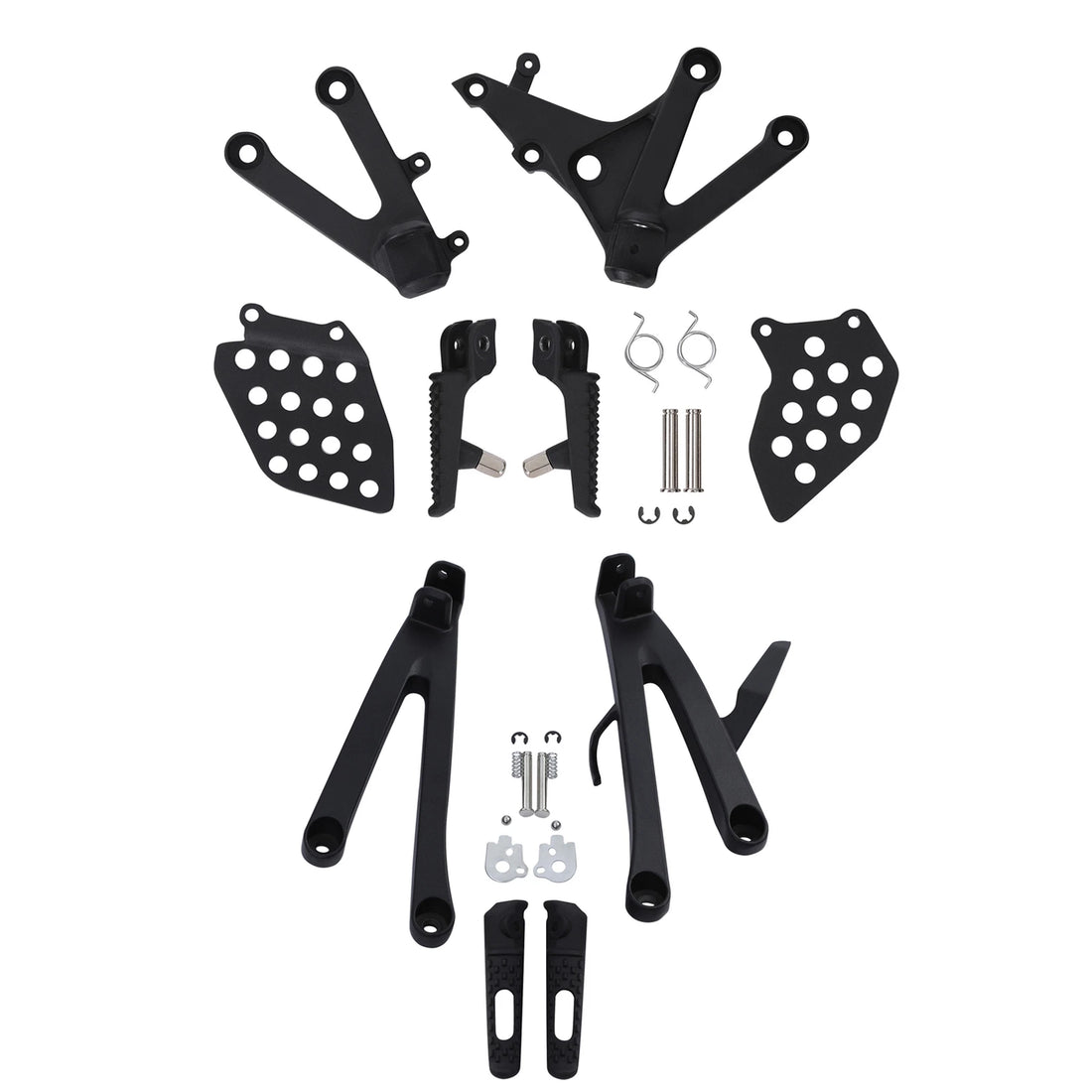 Rider Driver & Passenger Footrests Footpeg Bracket Fit For Honda CBR600RR 07-25