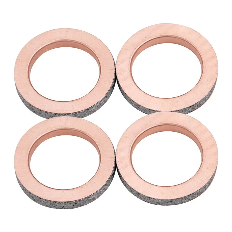 Motorcycle Exhaust Pipe Gasket 37.5 x 25.5 x 5 mm