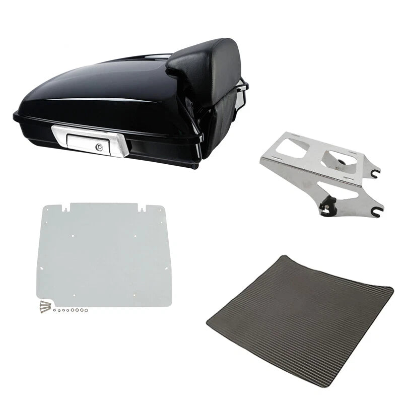 5.5" Razor Trunk Backrest Mount Rack Fit For Harley Touring Road Glide 2014-2026