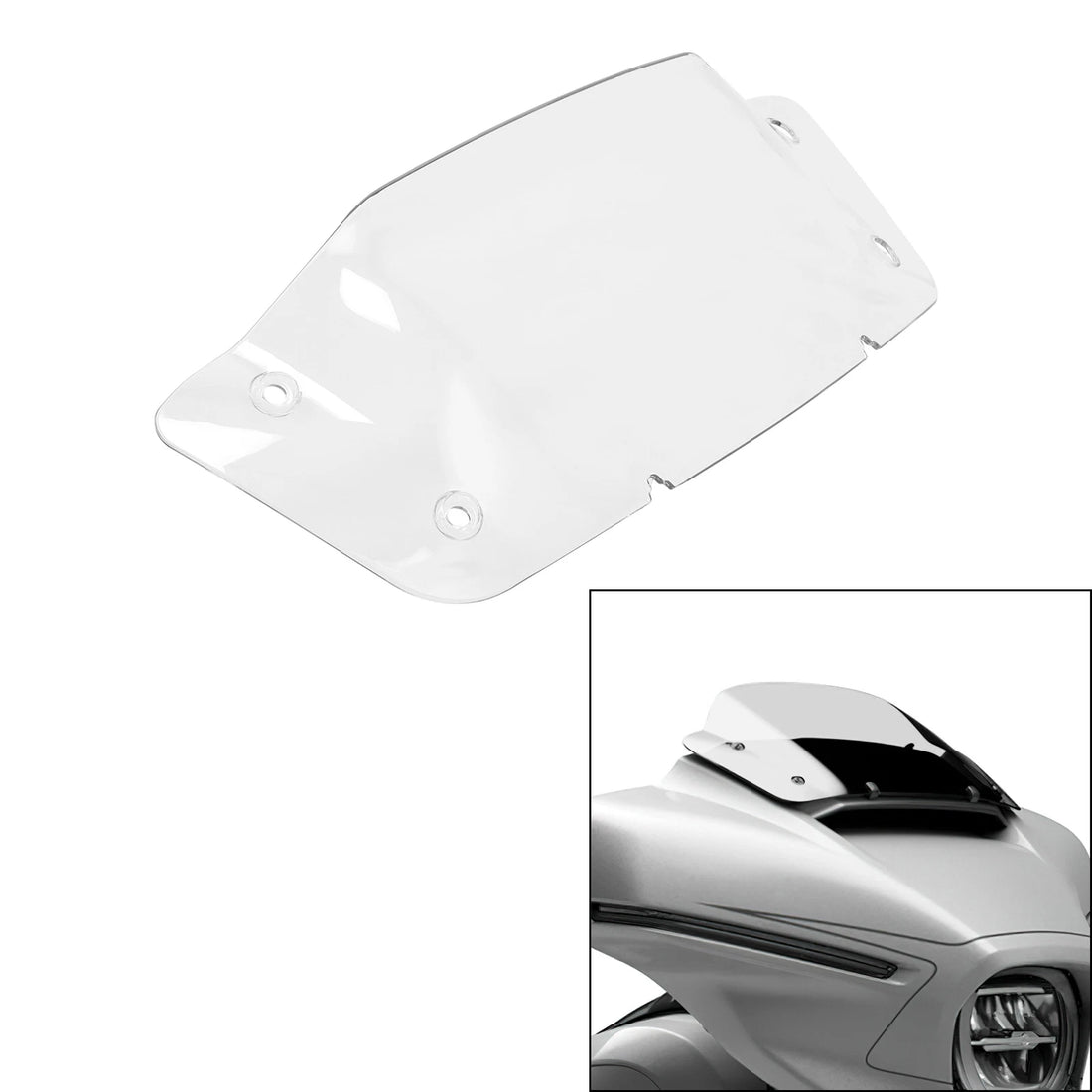 7" Clear Windshield Windscreen Fit For Harley Cvo Street Glide 2023-2026