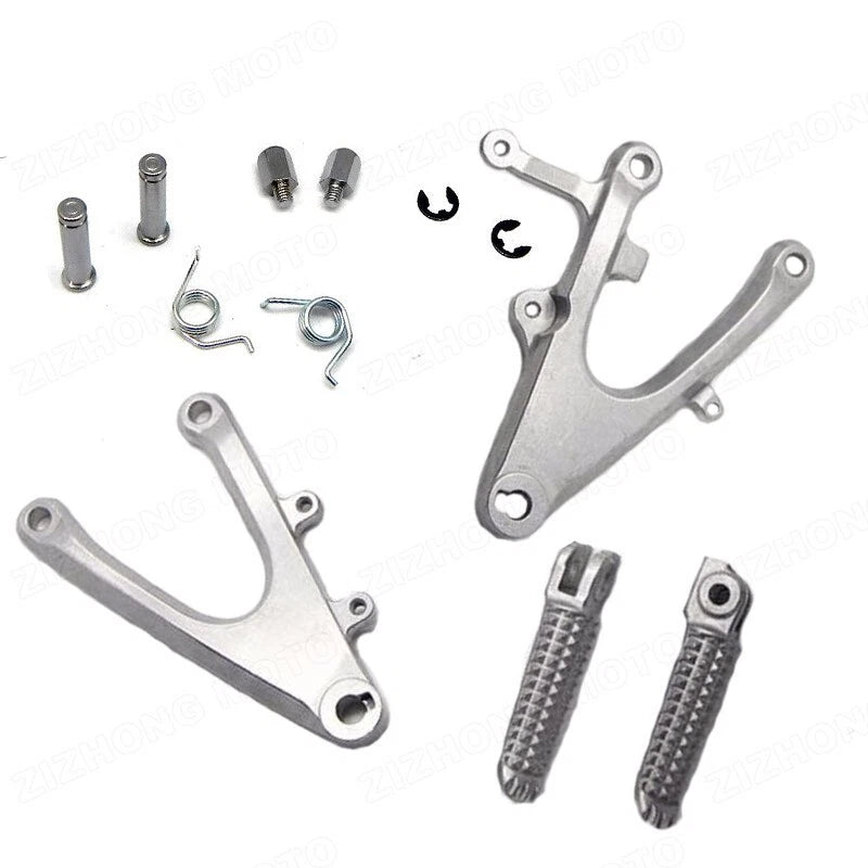 For 2004 2005 2006 Yamaha YZF R1 Motorcycle Silver Rear Driver Foot Peg Bracket