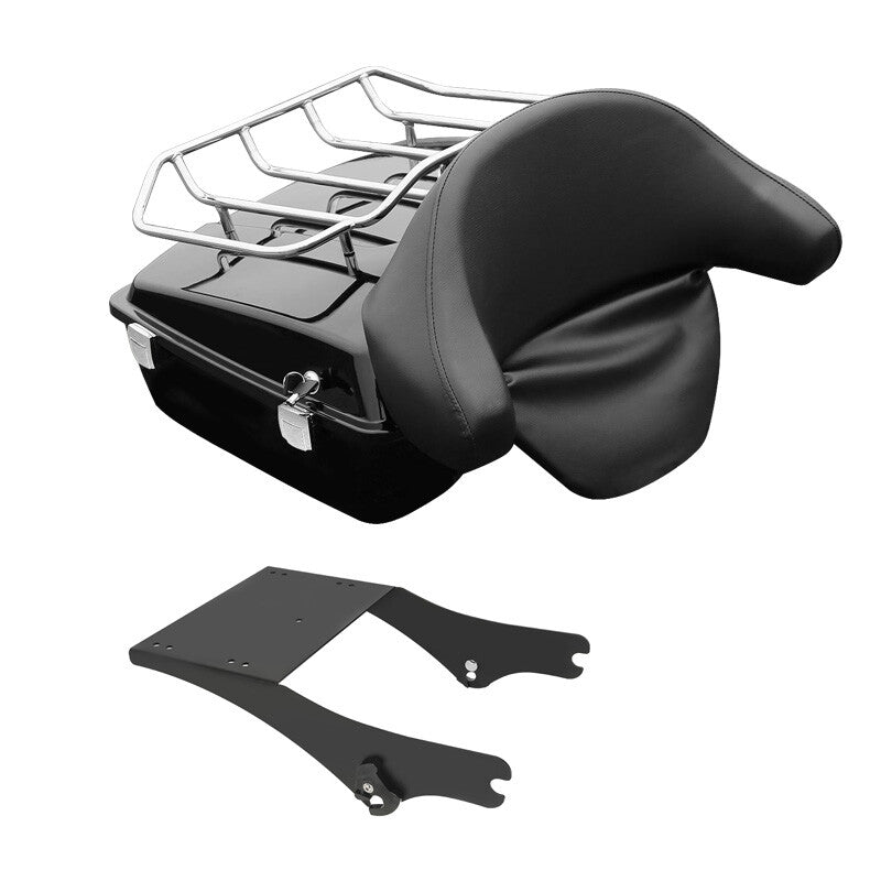 Chopped Trunk Backrest Mount Rack Fit For Harley Touring Electra Glide 1997-08