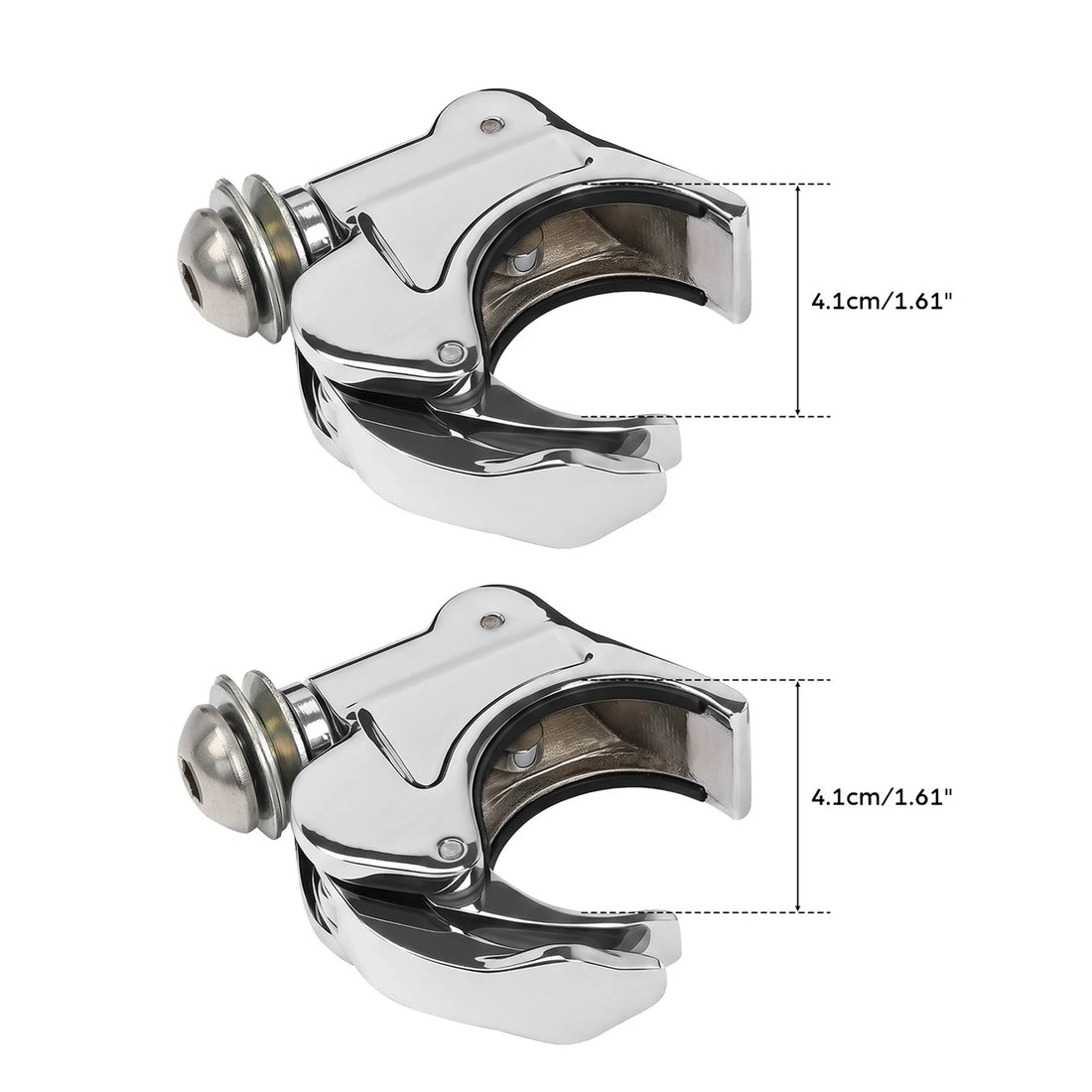 Chrome 41mm Windshield Windscreen Clamps Fit For Harley Sportster XL 883 1200