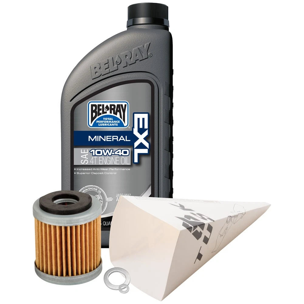 Tusk 1529860708 4-Stroke Oil Change Kit Bel-Ray Exl 10W-40