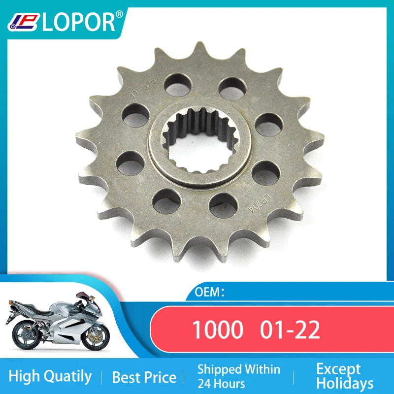 LOPOR 525-16T Motorcycle Front Sprocket For Aprilia 1000 RST 01-04 SL RSV4