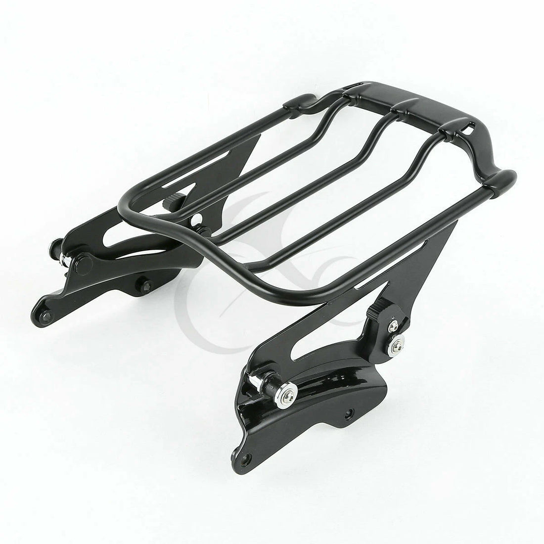 Black Luggage Rack & 4 Point Docking Kit Fit For Harley Road Street Glide 14-25