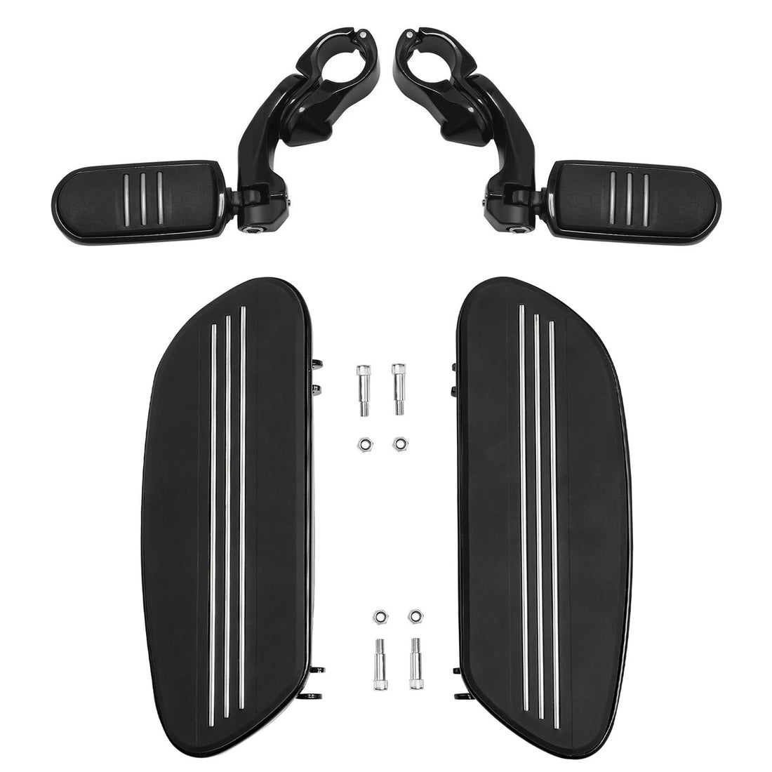 Driver Floorboards Highway Footpegs Mount Fit For Harley Touring 1986-2024 Black