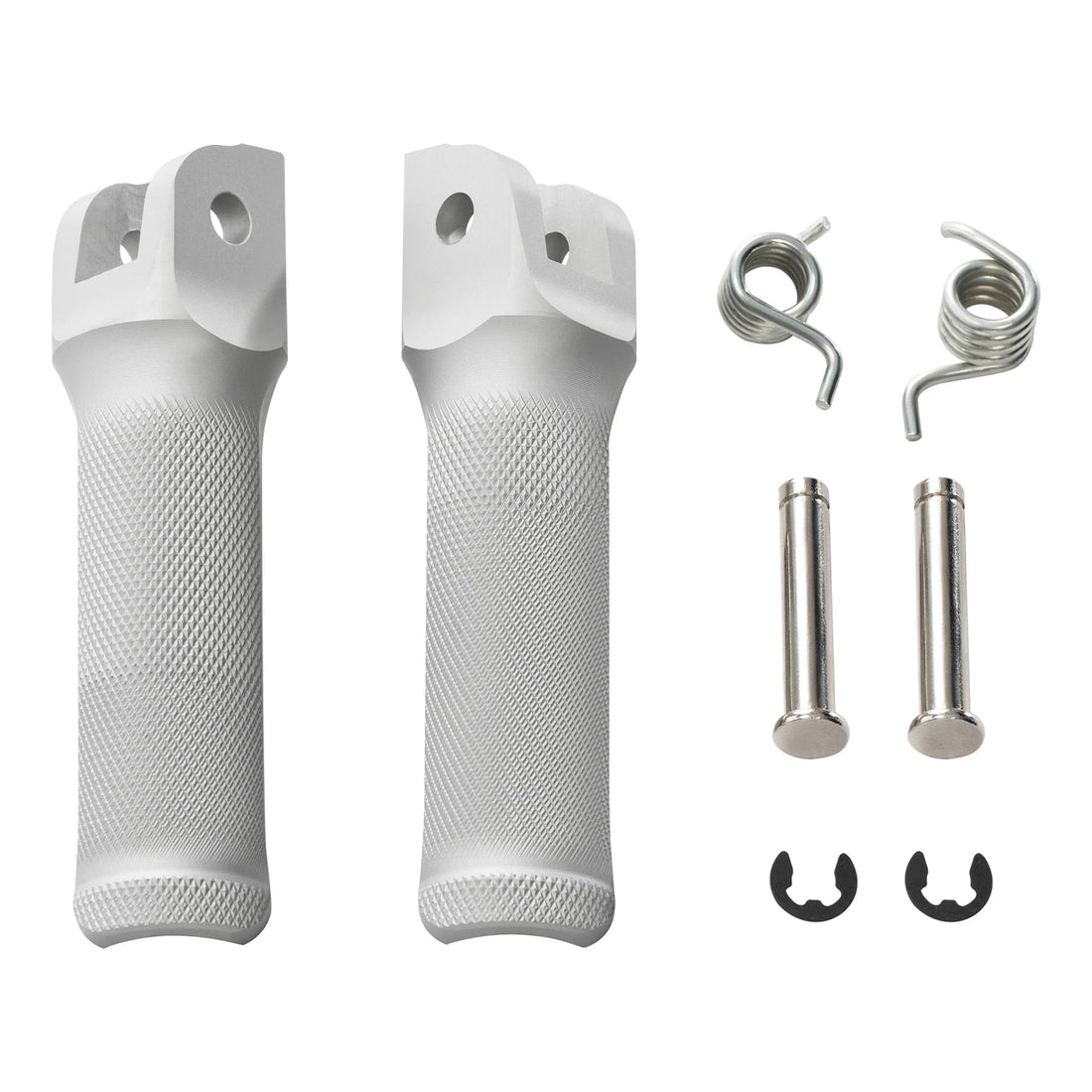 Silver Front Foot Pegs Fit For Ducati Panigale V4 2018-2024 V4 R 2019-2024