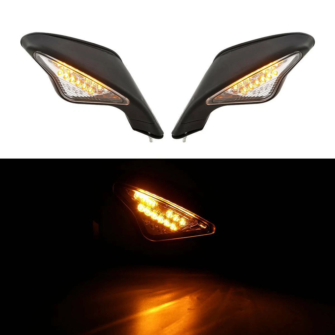 Rear-View Mirrors w/ LED Signals Fit For Ducati 848 1098 1098S 1098R 1198S 1198R