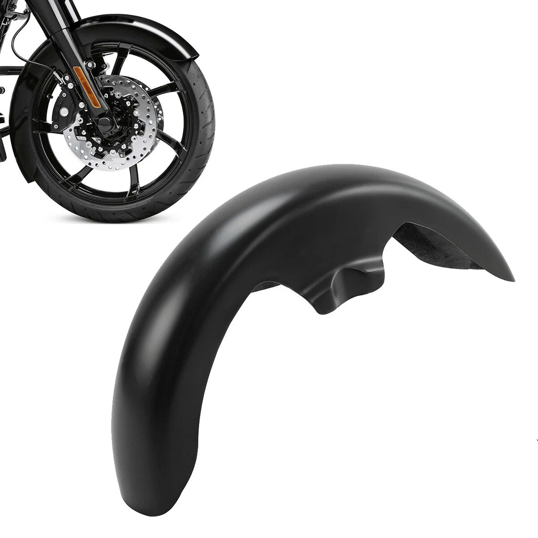 Front Fender Fit For Harley Touring Road Street Glide 09-23 17''/18''/19" Wheel