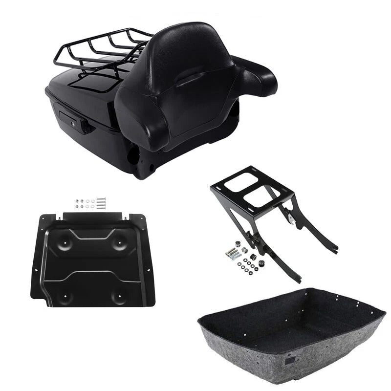 King Trunk Mount Pad Plate Fit For Harley Heritage Classic FLHC FLHCS 2018-2026