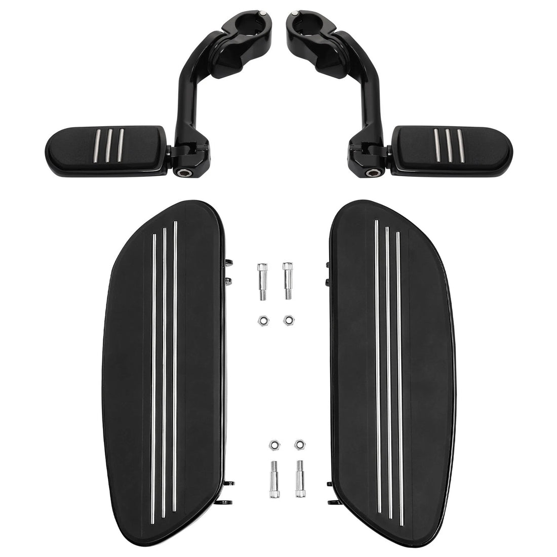 Driver Floorboard Highway Footpeg Long Angled Mount Fit For Harley Touring 86-24