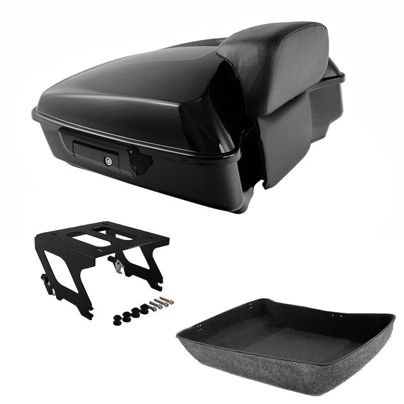 Chopped Trunk Backrest Solo Mount Fit For Harley Sport Glide FLSB 2018-Up