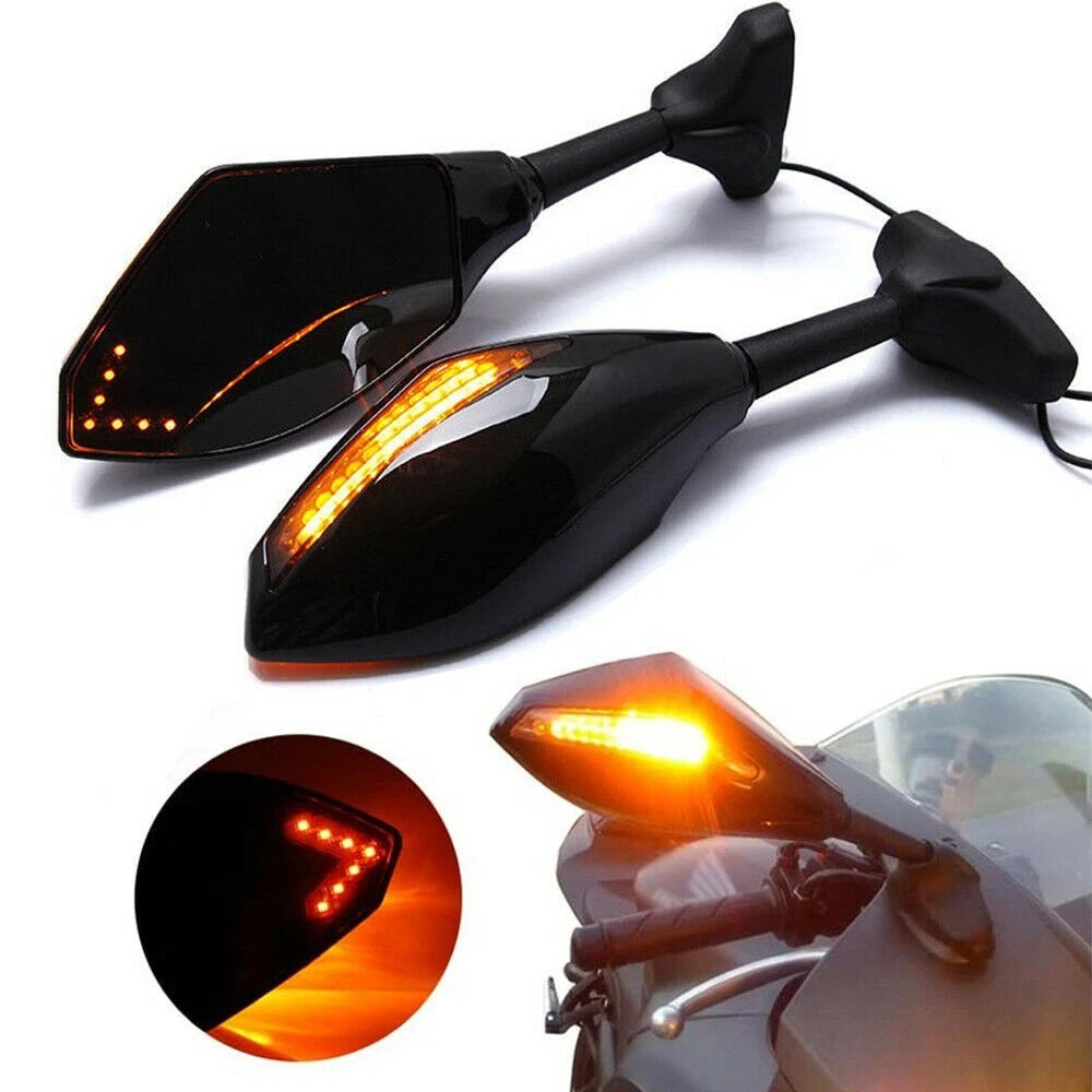Rearview Mirrors & Turn Signals LED For Triumph Daytona 675/R TT600 Trophy 1200