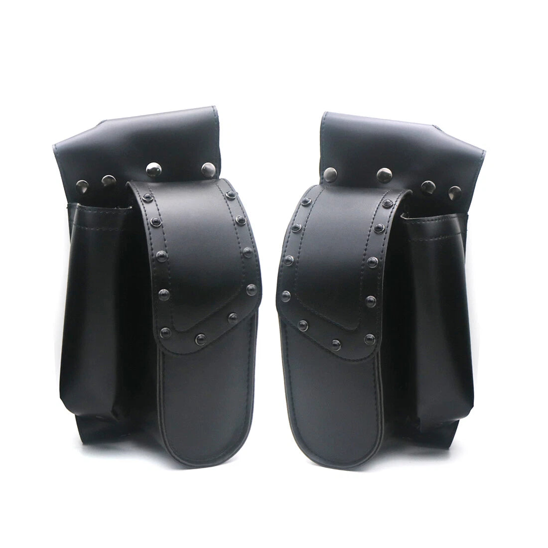 Black Saddlebag Guard Bag Water Bottle Holder For Harley Touring Road King Glide
