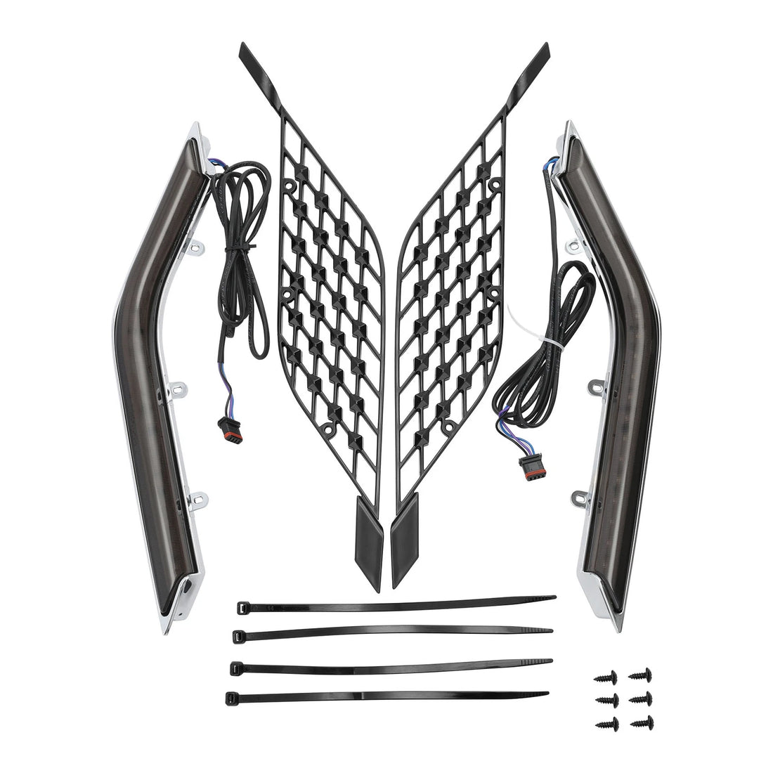 LED Radiator Grill Panels Light Fit For Honda Goldwing GL1800 Tour Dct 2018-Up