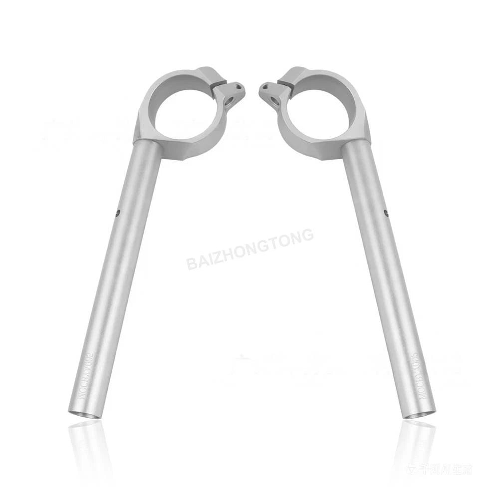 For Yamaha YZF-R6 2017-2024 New Aluminum Clip Ons Clip On Fork Handlebar Silver