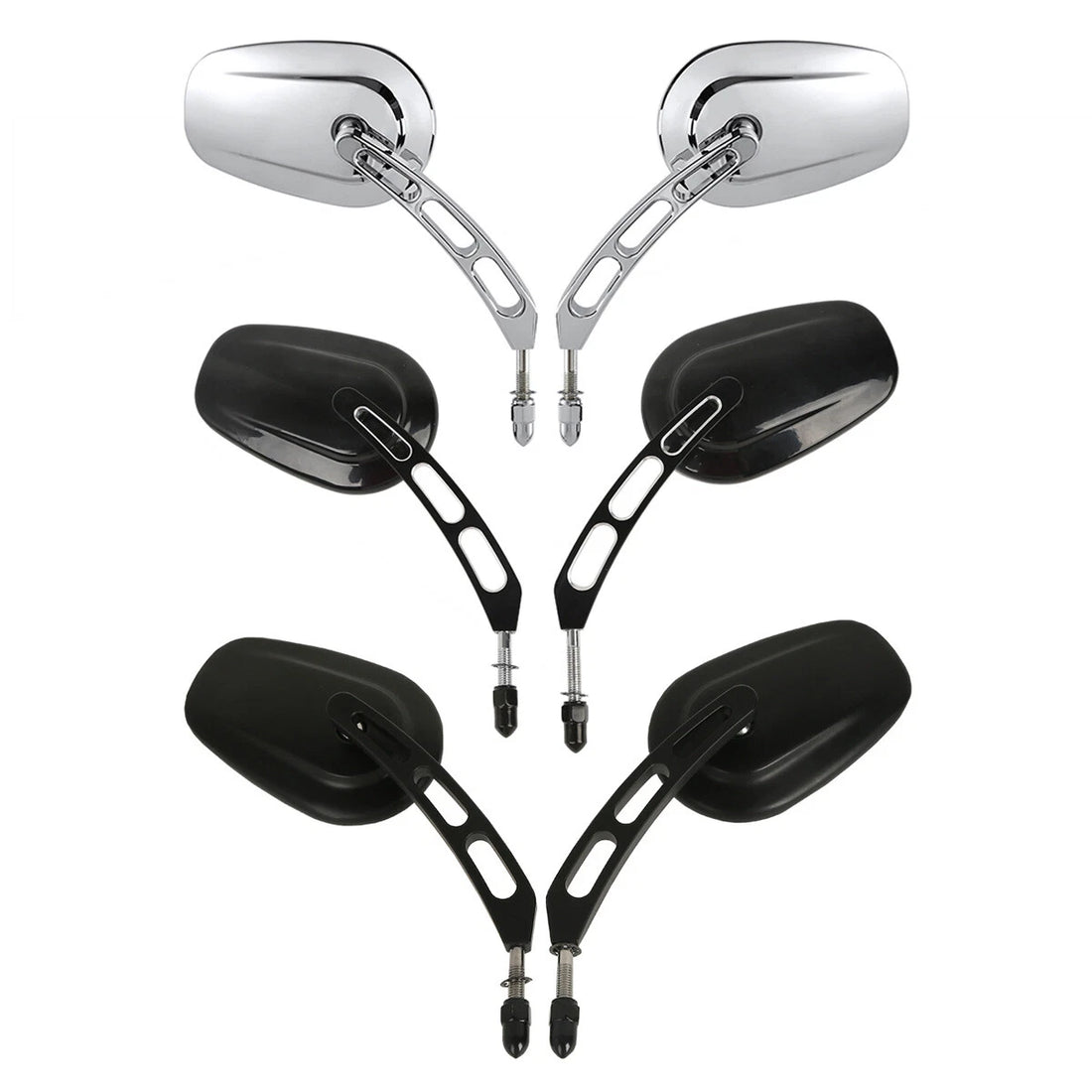 Rearview Mirrors Fit For Harley Touring Street Glide Softail Slim Sportster Dyna